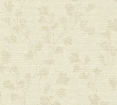 Produktbild von Profhome 387475-GU Blumen Tapete Textiloptik matt creme grau 5,33 m2