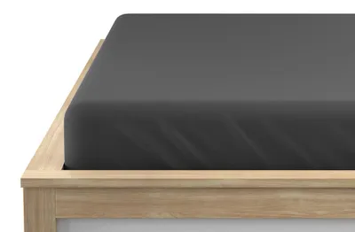 Produktbild von Jersey-Spannbettlaken EXKLUSIV dunkelgrau 180 x 200 cm