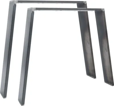 Produktbild von Natural Goods Berlin Möbelkufen CLASSIC, Tischkufen, Tischbeine, Tischgestell, Bankbeine, Industrial, B70/90xH72 cm, 2 Stück