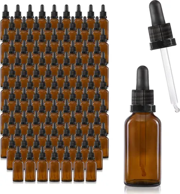 Produktbild von Oputec 143x 30ml Pipettenflaschen aus Braunglas – Tropfflasche mit Glaspipette für ätherische Öle, Kosmetik & Aromatherapie