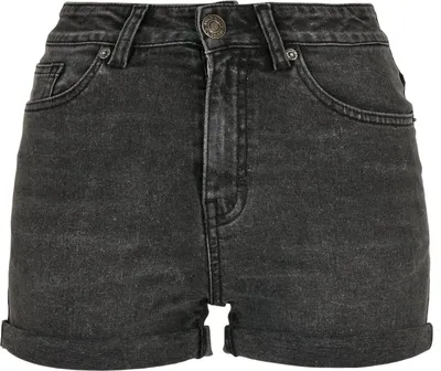Produktbild von Urban Classics Ladies - Denim 5- Pocket Shorts schwarz - W30