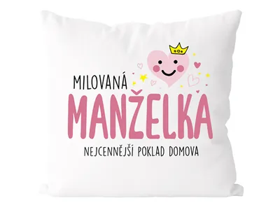 Obrázek produktu pro Polštář Milovaná manželka