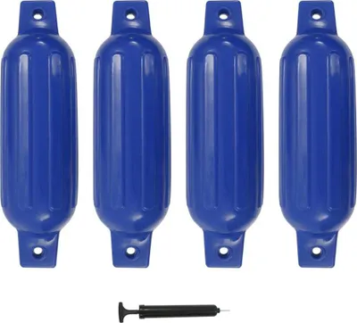 Obrázek produktu pro Lodní nárazník 4 ks modrý Ø 11 x 40 cm PVC