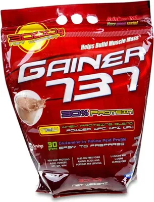 Zdjęcie produktu dla GAINER 737 New Wey Protein Complex Mass Glutamine Muscle Building Strawberry 3kg