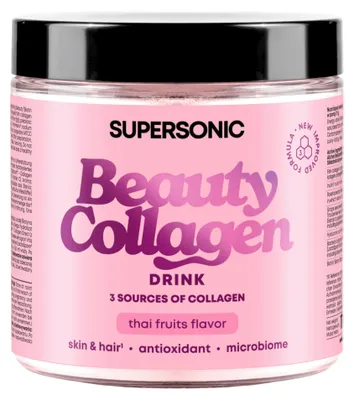 Zdjęcie produktu dla Supersonic Kolagen Rybi do Picia 5000 mg Tajskie Owoce 175 g 25 porcji