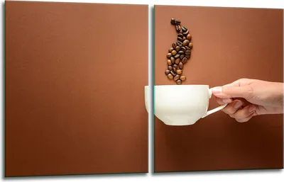 Produktbild von Herdabdeckplatten 2x40x52 Glaskeramikfeld 2-Teilig Glas Spritzschutz Kaffee