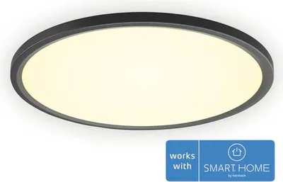Produktbild von Philips Hue White ambience Tento rundes WA LED-Deckenpanel 42,1 cm schwarz, Bluetooth/Zigbee, Schwarz, 2200 K, 6500 K, 23 W, 25000 h
