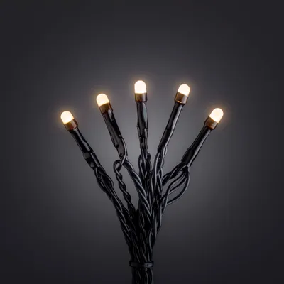 Produktbild von Konstsmide Micro LED Lichterkette, gefrostet, 200 bernsteinfarbene Diod