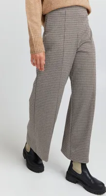 Image de ICHI IHKATE CAMELEON PA2 pantalon femme en tissu stretch coupe étroite