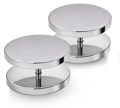 Produktbild von Ohrstecker mit Schraubverschluss Edelstahl 316L Silber 4–16 mm Fake Plug Tunnel - 16 mm
