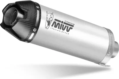 Produktbild von MIVV AK-1 Komplettauspuff Titan mit Carbon-Endkappe für HONDA CBR 650 R