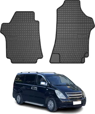 Image de 2008-2020 Hyundai H-1 Tapis en caoutchouc noir 2 pcs