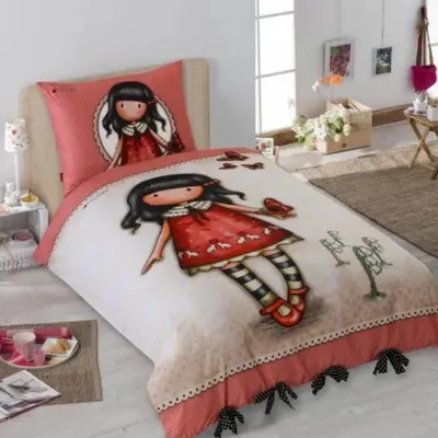 Image de Santoro Gorjuss Enfants Parure de lit - Time to Fly - 140x200 70x90 100% Coton