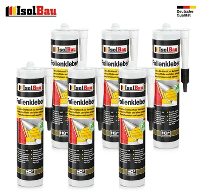 6x Folienkleber Dichtkleber Dampfbremse Dampfsperre Dampfbremsen PE Folie