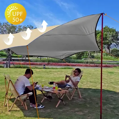 Obrázek produktu pro Šesticípalý stan, voděodolný, rozměry 5 x 5 metrů, vhodný pro outdoorové aktivity a pikniky