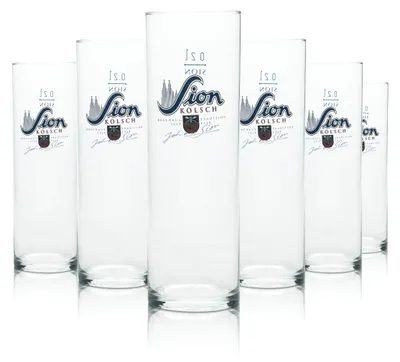 Produktbild von 6 Sion Bier Glas Kölschglas 0,2l neu
