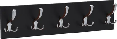 Obrázek produktu pro AKKE Schwarz Garderobenleiste horizontální malé háčky CHROM ŠxV: 60x15 cm