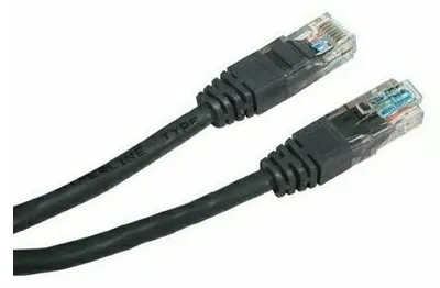 Obrázok produktu pre UTP kabel, Cat.5, 0,5 m, nestíněný, černý