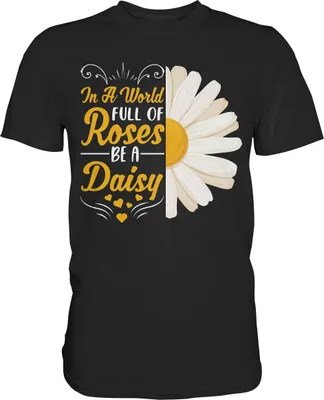 Produktbild von Gänseblümchen Motivation Shirt Garten Motiv Gärtner – Black / 3XL