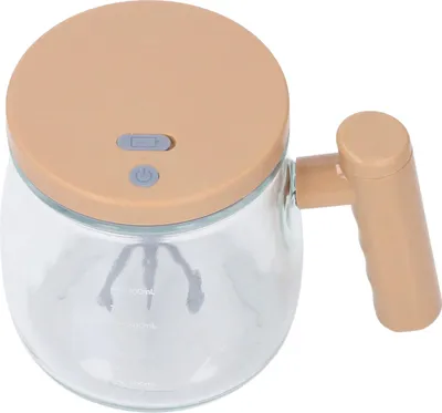 Zdjęcie produktu dla Kubek samomieszający Khaki Szklany, w pełni automatyczny, szybki, przenośny, elektryczny kubek samomieszający 400 ml do kawy w biurze