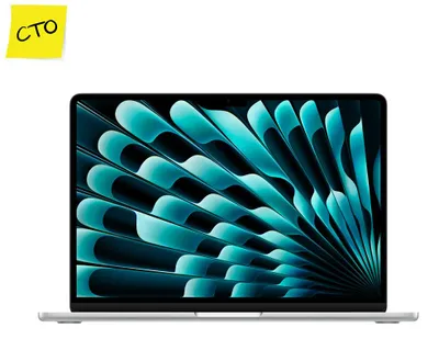 Immagine prodotto di Apple MacBook Air 13" configurabile (CTO), colore argento, processore 10 core, scheda grafica 10 core, capacità di archiviazione: 2 TB