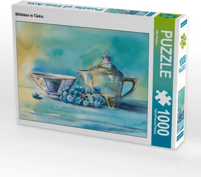 Produktbild von Calvendo Stillleben in Türkis 1000 Teile Puzzle quer 640x480mm, Krause Jitka; 7289414