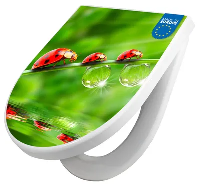 Produktbild von WC Sitz mit Absenkautomatik D Form Motiv Für Jeden Einen  [TDW3 10888]