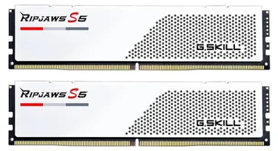 Produktbild von G.Skill Ripjaws S5 / F5-5600J3636D32GX2-RS5W, 64 GB, 2 x 32 GB, DDR5, 5600 MHz, 288-pin DIMM, Weiß