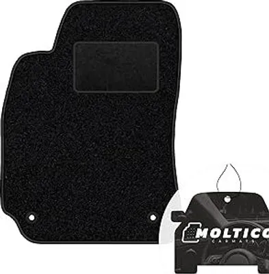 Produktbild von moto-MOLTICO Fahrer Fußmatte Auto Velours Fahrerseite Autoteppiche Schwarz Fahrermatte 1-teilig passend für VW Passat B5 FL 2001-2005