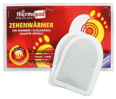 Produktbild von Thermopad 78020, Zehenwärmer-Pad, 45 °C, 8 h, 2 Stück(e), Weiß, 95 mm