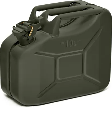 Produktbild von Oxid7® by BW Kraftstoffkanister Metall Benzinkanister 10 Liter - Bronzegrün RAL 6031-F9 - UN-Zulassung - Hergestellt in Europa