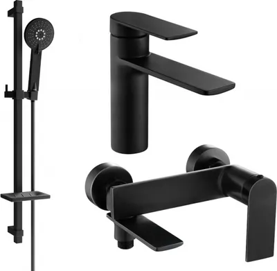 Produktbild von Mexen Zero DQ40 Badewannenset, Schwarz - 71103DQ40-70
