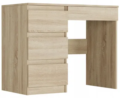 Obrázek produktu pro Psací stůl počítačový 96 cm levé 4 zásuvky FRAMIRE N-34L sonoma