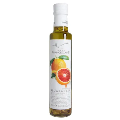 Produktbild von Orangen-Öl Extra Natives Olivenöl mit Orangenschalen TERRE FRANCESCANE 250ml