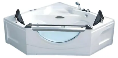 Productafbeelding van Hydromassagebad, whirlpool, bubbelbad, spa-bad, spabad, 165x165 cm