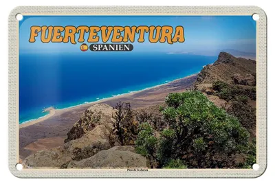 Produktbild von Blechschild Reise 18x12cm Fuerteventura Spanien Pico de la Zarza
