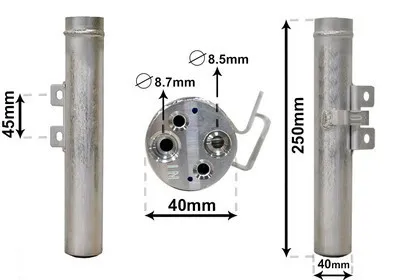 Produktbild von VAN WEZEL Klimatrockner 4300D557 für RENAULT Clio III Schrägheck (BR0/1, CR0/1)
