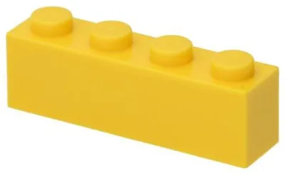 Produktbild von 10x LEGO Stein 1x4 (3010) - Gelb