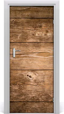 Produktbild von Tulup Türaufkleber 85x205 cm Dekorative Aufkleber Selbstklebend Wasserdichte Tapete Abnehmbar Schlafzimmer Wohnzimmer Wohnkultur - Holzuntergrund