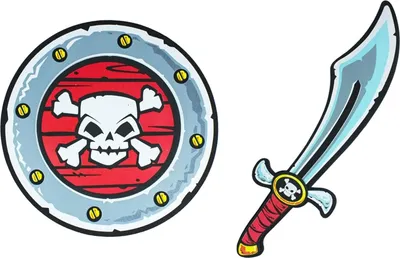 Produktbild von Piraten Säbel und Schild aus Schaumstoff | Spielset