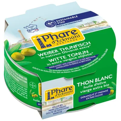 Produktbild von Weißer Thunfisch - nativ Olivenöl extra 160g