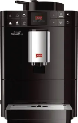 Produktbild von Melitta Varianza CSP, Espressomaschine, 1,2 l, Kaffeebohnen, Gemahlener Kaffee, Eingebautes Mahlwerk, 1450 W, Schwarz