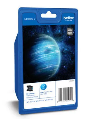 Obrázek produktu pro Brother LC1280XLCBP, Azurová, 1 kusů, 1200 str., Balení po jednom