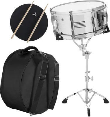 Immagine prodotto di Kit di batteria per principianti - Rullante - Set di batteria per principianti - Kit per esercitazioni - Set di percussioni