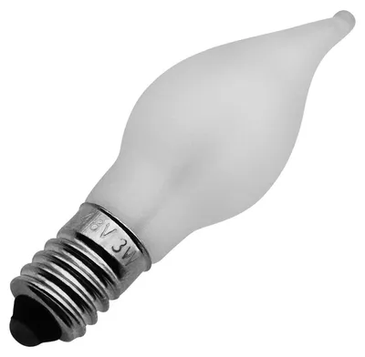 Produktbild von Weihnachts-Ersatzlampe E10 Glühlampe 48V 3W warmweiß matt klassisch 1 Stück