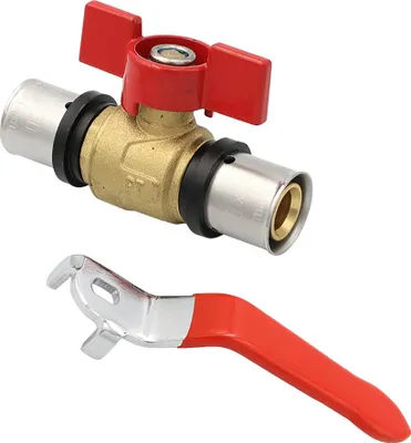 Produktbild von Pipetec Press-Kugelhahn Absperrhahn 20x2 mm TH Kontur Verbundrohr Heizung
