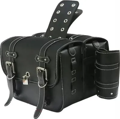 Immagine prodotto di Borse Da Sella Moto Borse In Pelle Bauletto In Pelle Set Portamatite Chopper Custom