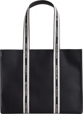 Imagen del producto de Ted Baker bolso shopper bolso de hombro Georjey Branded Webbing Canvas Tote Black
