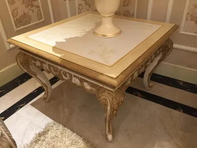 Image de Table de salon Table basse Table d'appoint Table basse Bois Table style antique