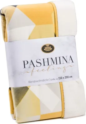 Produktbild von Gözze Wendewohndecke Pashmina-Feeling JAMORA 150 x 200 cm senf